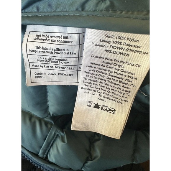 Eddie Bauer Astoria Hooded Down Parka Blue Hooded Puffer Jacket Coat Size XS - Picture 9 of 13